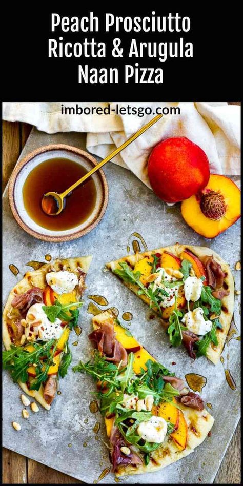 Paleo Dinner Chicken, Paleo Chicken Dinner, Peach Prosciutto, Peach Pizza, Pear Pizza, Ricotta Pizza, Arugula Pizza, Almond Butter Recipes, Italian Wines