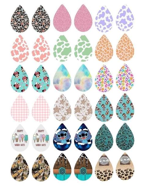 Free Sublimation Downloads For Earrings, Sublimation Designs For Earrings, Sublimation Earrings Designs, Sublimation Earring Designs Free, Laser Cut Earrings Acrylics, Sublimation Earring Designs, Sublimation Items, Diy Earrings Materials, Sublimation Earrings