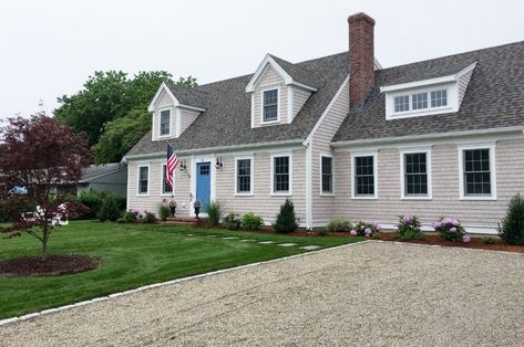 Cape Cod Dormer Addition, House Exterior Cape Cod, Cape Addition, Cape Cod Kitchen Remodel, Cape House Exterior, Room Addition Plans, Cape Cod Renovation, Cape Cod Addition Ideas, Cape Cod Interior Design