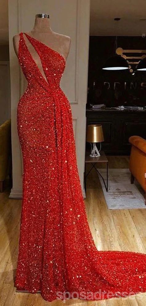 Viennese Ball, Custom Prom Dress, Sequin Prom Dresses, Long Prom Dresses, Custom Size Dresses, Elegant Dresses For Women, Empire Dress, Red Sequin, Gala Dresses