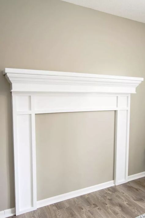 Faux Foyer, Faux Fireplace Mantel, Faux Fireplaces, Diy Faux Fireplace, Diy Mantle, Diy Fireplace Mantle, Diy Fireplace Mantel, Faux Fireplace Mantels, Fireplace Mantel Surrounds