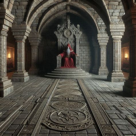 Dragonstone Castle Interior, Gothic Throne Room, Castle Interior Concept Art, Throne Room Concept Art, Dragonstone Castle, Gothic Throne, Room Concept Art, Cathedral Tattoo, Gothic Setting