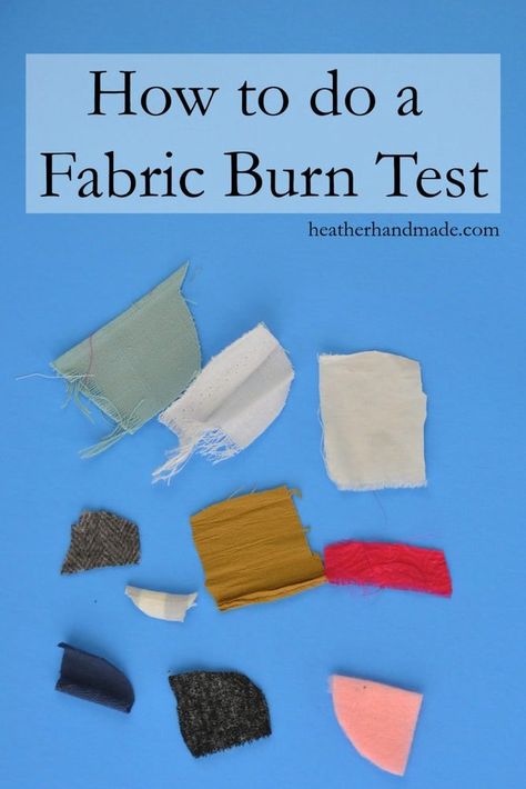 Sometimes you get fabric when someone cleans out their stash. Sometimes you thrift fabric.  This kind of fabric is rarely marked with the content, but a fabric burn test can help you figure it out. Now it’s impossible to figure out exactly what kind of fiber the fabric is made from, but you can find out if it’s a synthetic, natural, or blended. Diy Baby Headbands, Sewing 101, Sewing Stitches, Leftover Fabric, Headband Pattern, Sewing Projects For Beginners, Sewing Skills, Easy Sewing Projects, Sewing Tips