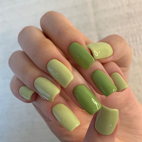 A lush and fertile landscape, alive with the beauty of green nail polish. Matcha Nail, Stars Nails, Color Acrylic, Green Nail, Her Nails, Minimalist Nails, Fire Nails, Dream Nails, Funky Nails