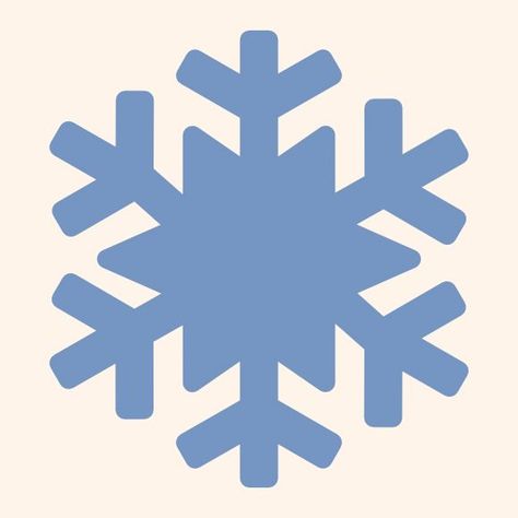 light blue snowflake icon on light beige background Snowflake Aesthetic, Cartoon Snowflake, Snowflake Icon, Snowflake Vector, Snowflake Lights, Apps Icon, Snowy Christmas, Merch Ideas, Instagram Help