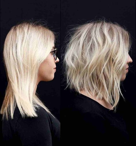 Short Choppy Layered Hair, Choppy Bob Hairstyles, Lob Haircut, Hair Styles 2017, Short Wavy Hair, Short Hair With Layers, Medium Hair Cuts, Shoulder Length Hair, Medium Length Hair Cuts