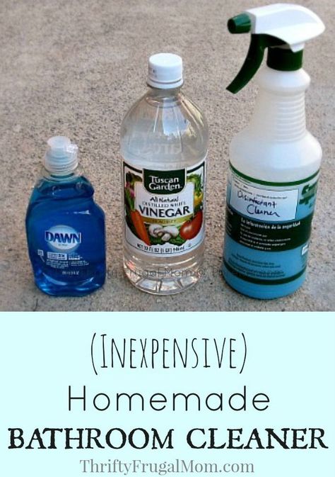 This easy DIY homemade cleaner is made from just two ingredients and yet super effective! It will save you money and help you avoid using chemical laden alternatives. Homemade Bathroom Cleaner, Diy Bathroom Cleaner, Bathtub Cleaner, Homemade Cleaning Supplies, Frugal Mom, Cleaner Recipes, Homemade Cleaning Products, Natural Cleaners, Household Cleaning Tips