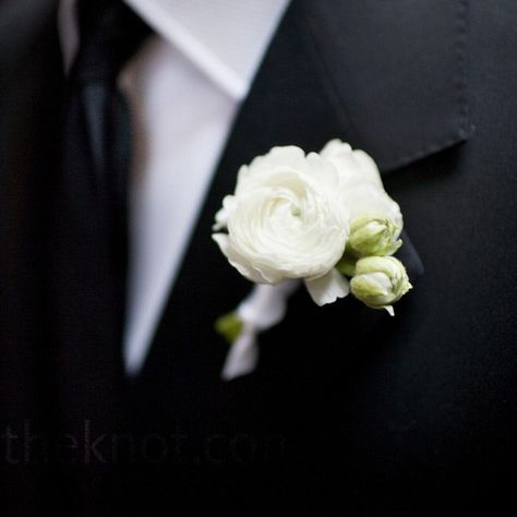 Peony Boutonniere, Simple Boutonniere, Ranunculus Boutonniere, Homecoming Flowers, Posh Wedding, White Carnations, Prom Bouquet, Xmas Wedding, White Boutonniere