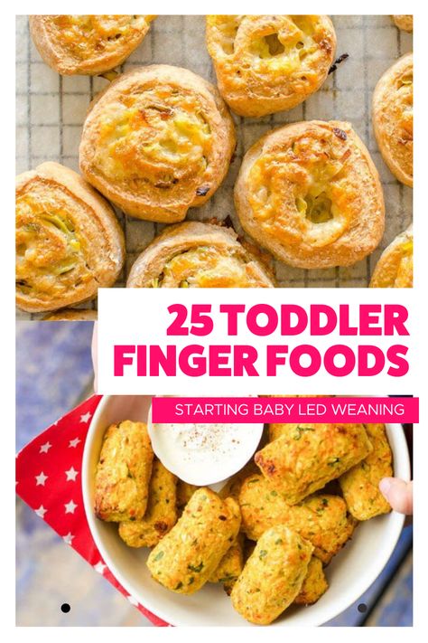 Baby Finger Food Recipes The Ultimate List of Baby & Toddler Finger Foods The Ultimate List of Baby and Toddler Finger Foods. Homemade recipe and ideas for baby led weaning. Most recipe are REFINED SUGAR FREE and LOW SALT. Easy recipe, healthy recipe, and family recipe even for the PICKY EATER! Simple ideas for breakfast, lunch, dinner, and snacks. This list includes hidden veggies, juicy fruit, sweet and savory! You'll even fins some VEGAN and DAIRY FREE options! Finger Foods 8 Month Old, Baby Finger Foods 1 Year, Puff Pastry Recipes Blw, Baby Meals 1 Year Finger Foods, Savory Toddler Snacks, Puff Pastry Kids Recipes, Puff Pastry Toddler Recipe, Toddler Finger Food Ideas, Food For 1 Year Baby