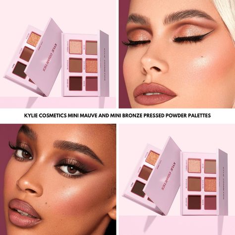 Kylie Cosmetics just released their new Mini Kyshadow Palettes in Bronze and Mauve shades. The palettes are available now and priced at $19 each. The post Kylie Cosmetics Mini Mauve and Mini Bronze Pressed Powder Palettes appeared first on BeautyVelle | Makeup News. Mauve Pallet, Mauve Eyeshadow, Bronze Eyeshadow, Makeup News, Brown Eyeshadow, Cosmetic Shop, Latest Makeup, Pressed Powder, Kylie Cosmetics