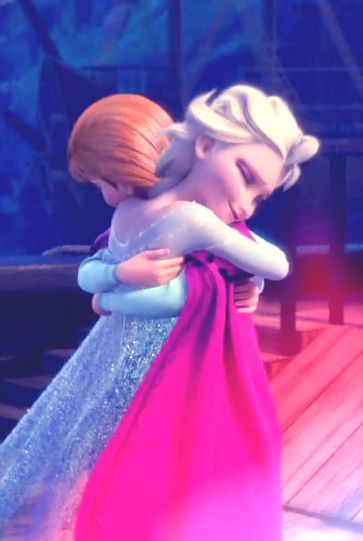 Disney #Frozen Sisters Anna and Elsa. *HUG* <3 Anna Und Elsa, Frozen And Tangled, Frozen Sisters, Anna And Elsa, Frozen Movie, Frozen Princess, Best Disney Movies, Queen Elsa, Frozen Disney