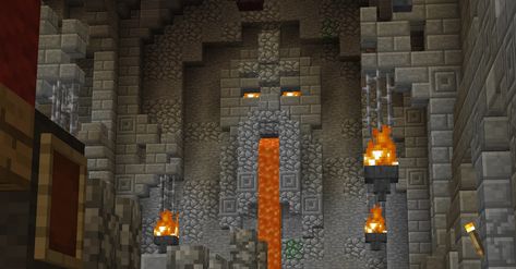 Minecraft Smelting Building, Minecraft Dwarven Forge, Minecraft Dwarven Statue, Minecraft Dwarven Mine, Minecraft Dwarven City, Dwarven Minecraft Builds, Minecraft Dungeon Build, Minecraft Dwarven Architecture, Minecraft Cave Builds