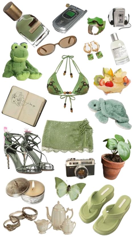 Green Girly Aesthetic, Green Clothes Aesthetic, Green Aesthetic Outfit, Aesthetic Outfit Ideas, Green Girl, Green Outfit, Aesthetic Outfit, Green Aesthetic, Aesthetic Clothes