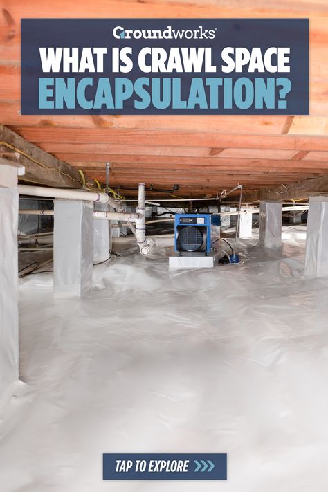 Crawl space encapsulation is a game-changer for your home's health and comfort. By sealing your crawl space from moisture and outside air, you can: ✅ Prevent mold and mildew growth  ✅ Improve indoor air quality  ✅ Reduce energy bills  ✅ Protect your home's structural integrity Learn how Groundworks' expert crawl space encapsulation services can transform your home from the ground up by clicking on the pin!  #GroundworksProud  #CrawlSpaceEncapsulation | https://ground.works/3z56VSD Crawl Space Ideas, Diy Crawlspace, Crawl Space Vapor Barrier, Crawl Space Vents, Crawl Space Repair, Crawl Space Encapsulation, Reduce Energy Bill, Reduce Energy, Improve Indoor Air Quality