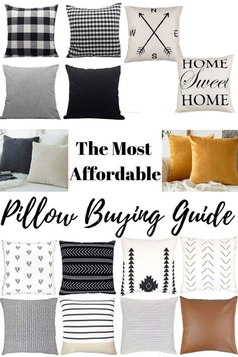 Affordable Pillow Buying Guide for Modern Farmhouse and Boho Pillows Boho Style Pillows, Boho Modern Farmhouse, Cheap Pillows, Farmhouse Throw Pillow, Old Pillows, Office Den, Farmhouse Decor Living Room, Living Room Pillows, Boho Farmhouse