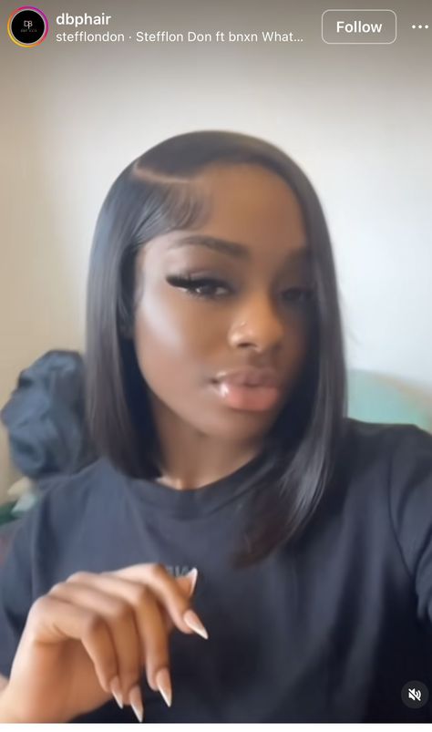 Natural Hair Bob Cut, Natural Hair Bob, Pixie Cut Short, Black Bob Hairstyles, Bob Cut Wigs, Frontal Wig Hairstyles, Quick Weave Hairstyles, Bob Lace Front Wigs, Dope Hairstyles