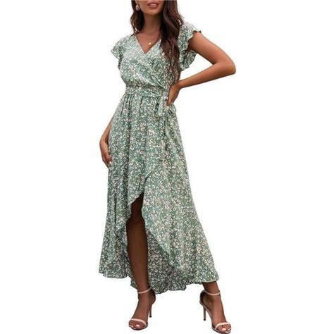 Summer Maxi Dress Boho, Women Maxi Dresses Summer, Flowy Dress Long, Long Maxi Dresses, Maxi Dress Collection, Wrap Maxi Dress, Dress Bohemian, Maxi Dress Wedding, Floral Print Maxi Dress