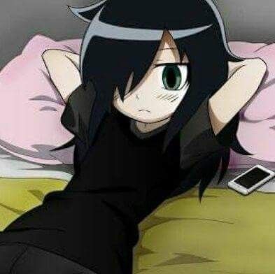 Kuroki Tomoko, We Heart It, Lost, Anime, Hair, Black