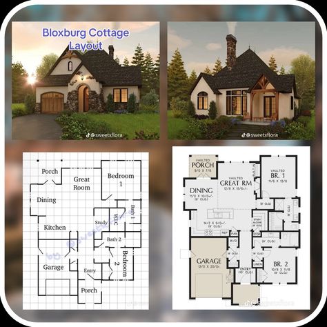 Fairy House Bloxburg Layout, Cottage Core Layout Bloxburg, Bloxburg Layout Cottage, Cottage Core Bloxburg House Ideas Layout, Cottage Layout Floor Plans Bloxburg, Bloxburg House Layouts Blueprint, Small Bloxburg Cottage Layout, House Layout Bloxburg 1 Floor, Cottage House Layout Bloxburg