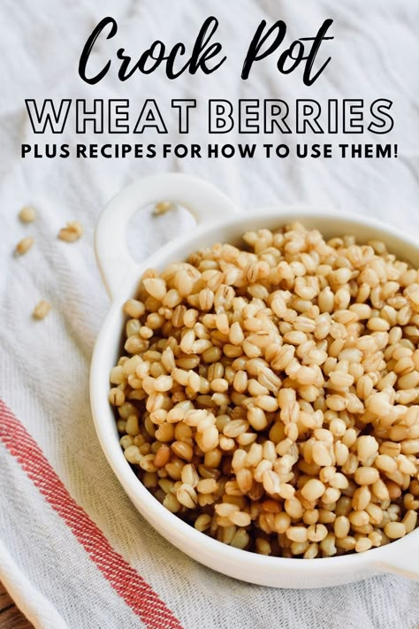 Recipes Using Wheat Berries, How To Cook Wheat Berries, Wheat Recipes Grains, Red Wheat Berry Recipes, Wheat Berries Recipe, Wheat Berries Breakfast, Wheat Berry Recipes, Milled Flour Recipes, Wheat Berry Salad