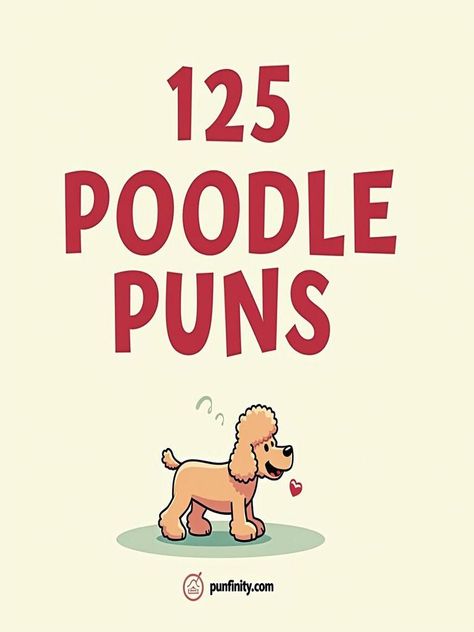 poodle puns Funny Poodle, Dog Puns, Opening A Bakery, Dog Jokes, Spelling Bee, Starting A Podcast, Detective Agency, Beloved Dog, Old Dogs