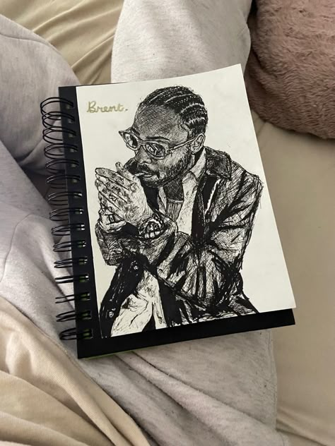 Brent Faiyaz Sketch, Brent Drawing, Brent Faiyaz Drawing Sketch, Brent Faiyaz Art, Brent Faiyaz Painting, Brent Faiyaz Drawing, Brent Faiyaz Tattoo, Brent Faiyaz, Prismacolor Art