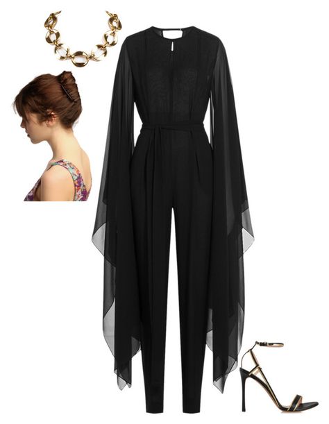 "Untitled #2999" by injie-anis ❤ liked on Polyvore featuring Chanel, Emilio Pucci, MIA, Valentino, women's clothing, women's fashion, women, female, woman and misses Black Cutout Jumpsuit, Black Silk Jumpsuit, Cutout Jumpsuit, Silk Jumpsuit, Looks Street Style, Playsuit Romper, Jumpsuit With Sleeves, Dresses Pants, Fashion Fall