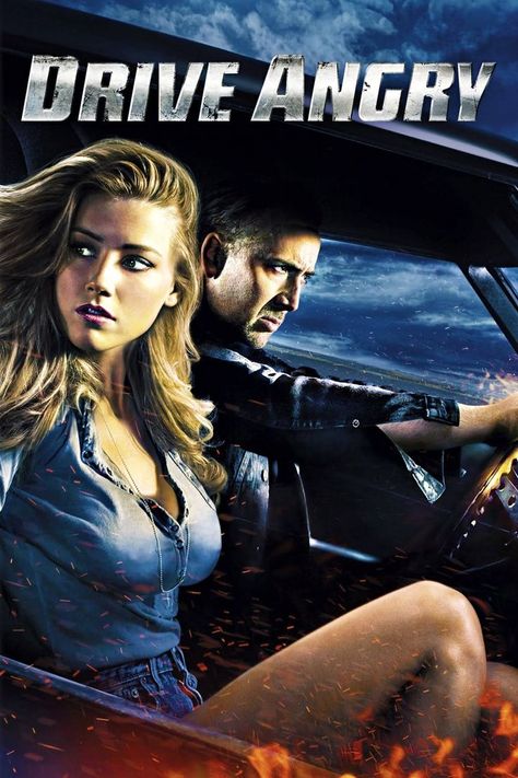 Drive angry (2011) - Patrick Lussier Nicolas Cage Movies, Breakup Party, Drive Angry, Race Against Time, Jack Reacher, Tough As Nails, Newly Married Couple, Drive In Movie, Nicolas Cage