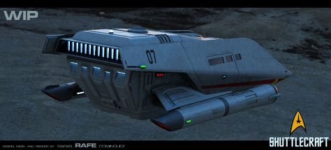 ArtStation - My take on the SNW shuttlecraft, RAFE Dominguez E Spaceship, Star Trek, New World, Sci Fi