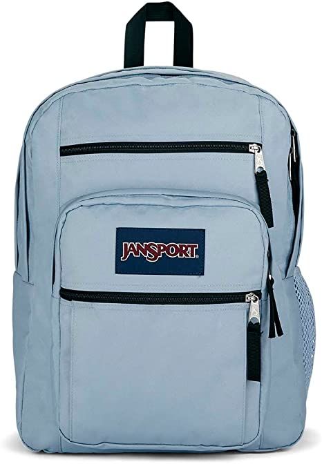 Amazon.com: JanSport Big Student Laptop Backpack for College Students, Teens, Blue Dusk Computer Bag with 2 Compartments, Ergonomic Shoulder Straps, 15” Laptop Sleeve, Haul Handle - Book Rucksack : Clothing, Shoes & Jewelry Light Blue Backpack, Jansport Backpacks Big Student, Jansport Right Pack, Mochila Jansport, Backpack Jansport, Large Backpack Travel, Daypack Backpack, College Backpack, Student Bag