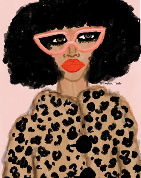 Kendra Dandy, Heart Canvas Art, Leopard Coat, Heart Canvas, Afrocentric Art, Broken Hearts, Black Artwork, Beauty Illustration, Big Canvas Art