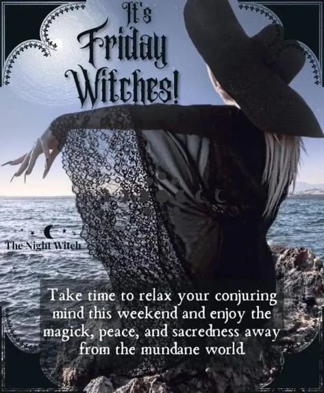 Friday Magick, Witch History, Night Witches, Witch Quotes, Wiccan Magic, Witch Spirituality, Beautiful Witch, The Worst Witch, Its Friday Quotes