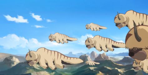 Sky bison are once-again thriving!!! new Cover photo? Sky Bison, Air Temple, Air Nomads, Appa Avatar, Avatar The Legend Of Korra, Avatar Legend Of Aang, The Legend Of Korra, Team Avatar, Fire Nation