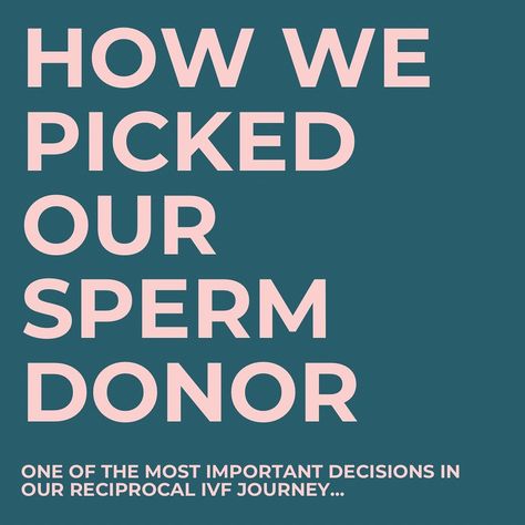 Just a little bit of info on how we chose our sperm donor! It’s a big decision, but we were so lucky to have lots of information at hand to help us! #spermdonor #spermdonation #donorsperm #donorconception #donorconceived #cryos #spermbank #ivf #reciprocalivf #reciprocalivfsuccess #reciprocalivfjourney #ivfabroad #twomummies #twomums #twomoms #samesexparents #samesexfamily #pregnancyjourney #plussizepregnancy #decemberbaby #thirdtrimester Sperm Donor, December Baby, Third Trimester, Pregnancy Journey, Plus Size Pregnancy, Kiss, 3rd Trimester