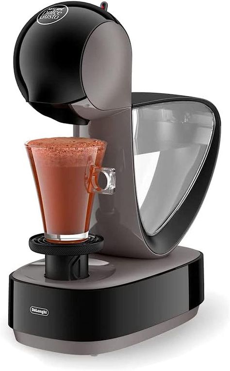 Experience endless coffee options with the sleek Infinissima manual coffee machine. It boasts a slim design, 3 color choices, and a spacious water tank. Suitable for all cup sizes with an adjustable drip tray. Simple to use with NESCAFÉ Dolce Gusto pods, offering over 40 coffee varieties. Achieve premium quality coffee with its 15 bar pump pressure for a rich crema. Plus, it's eco-friendly with convenient recycling options. Piccolo Coffee, Capsule Coffee, Nescafe Dolce Gusto, Pod Coffee Machine, Capsule Coffee Machine, Automatic Coffee Machine, Maker Shop, Coffee Capsules, Quality Coffee