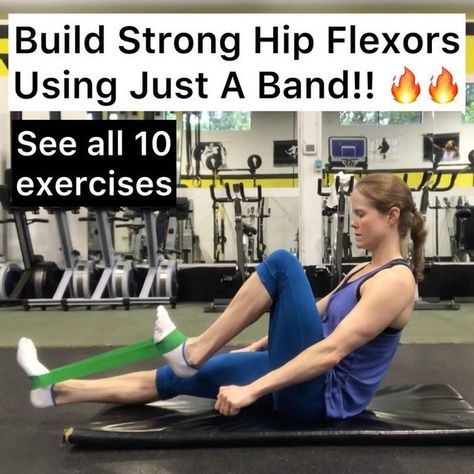 Banded Hip Exercises, Knee Injury Workout, Weak Hips, Hip Strength, Hip Exercises, Tight Hip Flexors, Hip Flexors, Hip Mobility, Leg Extensions