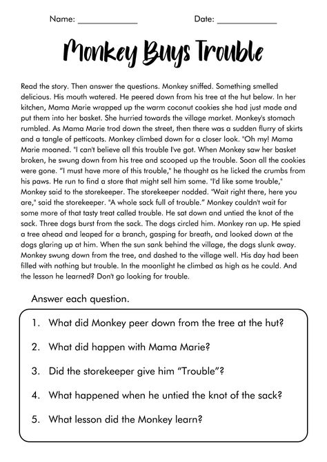 Fourth Grade Reading Comprehension Worksheets 3rd Grade Reading Comprehension Passages, Comprehension For Grade 3 Worksheet, Fourth Grade Reading Comprehension, Reading Comprehension Worksheets 5th, Third Grade Reading Passages, Grade 4 Reading, 4th Grade Reading Comprehension, Worksheets For 4th Grade, Fourth Grade Reading