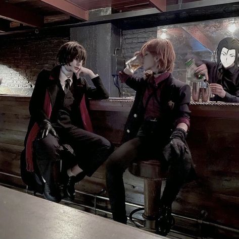 Skk Cosplayers, Skk Cosplay, Chuya Cosplay, Soukoku Cosplay, Dazai Osamu Anime, Dog Animation, Stage Actor, Dazai Osamu, Bongou Stray Dogs