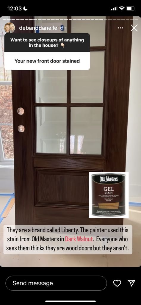 Dark Walnut Front Door, Dark Wood Front Door, Stained Front Door, Brown Front Doors, Brown Doors, Stained Doors, Wood Exterior Door, Mahogany Doors, Dark Wood Stain