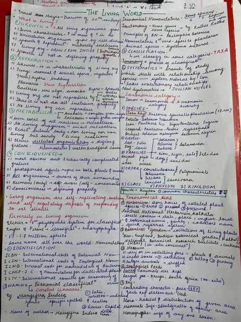 The living world|Short notes | NEET | Biology in 2022 | Study flashcards, Science notes, Neet notes Bba Course Notes, Ncert Notes For Neet, Neet Syllabus 2023, How To Make Short Notes For Studying, Bio Notes Class 11, Ncert Biology Class 11 Notes, Short Notes Ideas Study, Neet Exam Notes Biology, Short Note Ideas