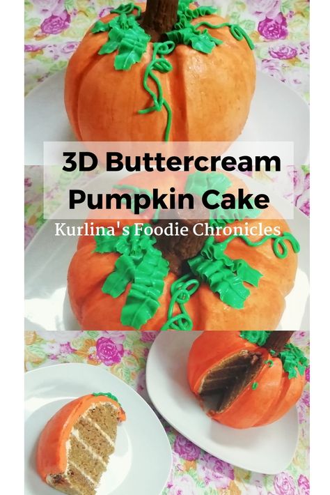 In this tutorial, I'm showing you how to make a 3D Buttercream Pumpkin Cake and I've used just some brown fondant to make its stem. Brown Fondant, Pumpkin Stem, How To Make Pumpkin, Cake Decorating Tutorials, Pumpkin Cake, Cake Tutorial, A Pumpkin, Cake Ideas, Butter Cream