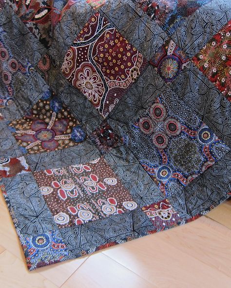 Aboriginal Quilts Australia, Aboriginal Quilts, Australian Quilts, Southwestern Quilts, Down Under, Aboriginal Fabric, African American Quilts, Patchwork Inspiration, Big Block Quilts