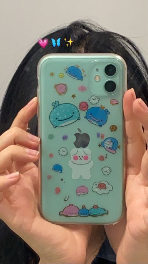 Phonecase Aesthetic, Phonecase Ideas, Mint Aesthetic, Green Phone Case, Diy Case, Kawaii Phone Case, Collage Phone Case, Green Cases, Aesthetic Phone