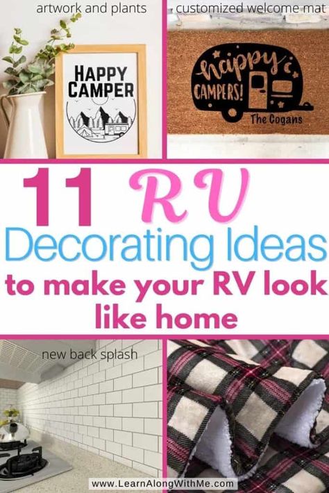 Diy Camper Decor Ideas, Class A Motorhome Decorating Ideas, Rv Decorating Ideas Rv Interior, Rv Decorating Ideas, Decorating Your Rv, Travel Trailer Organization, Rv Decorating, Travel Trailer Living, Rv Inspiration