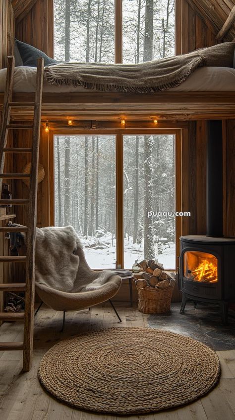 30 Decor Ideas for Making Your Cabin Your Home Away from Home One Room Cabin Interior, Tiny House Cabin Interior, Cabin Interior Design Ideas, Rustic Cabin Interior, Dry Cabin, One Room Cabin, Cabin Accessories, Cabin Vibes, Cabin Interior Design