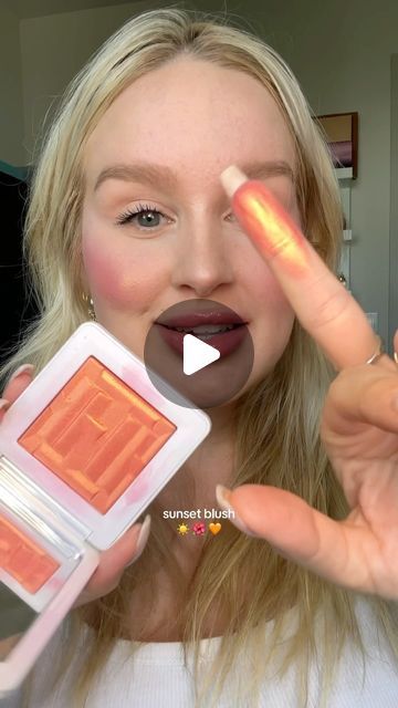 Alyssa Lorraine on Instagram: "sunset blush @hauslabs  . #hauslabs #sunsetblush #blushtrend #highlighter" Sunset Blush Makeup, Sunset Blush, Blush Trend, Blush Highlighter, Makeup Products, Lorraine, Highlighter, Lab, Blush