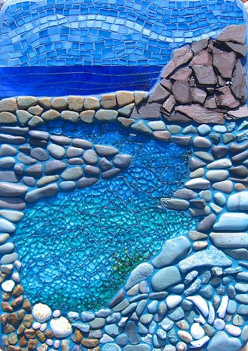 Art Pierre, Mosaic Madness, Mosaic Tile Art, Mosaic Stained, Pebble Mosaic, Mosaic Artwork, Mosaic Garden, Mosaic Projects, Rock Pools