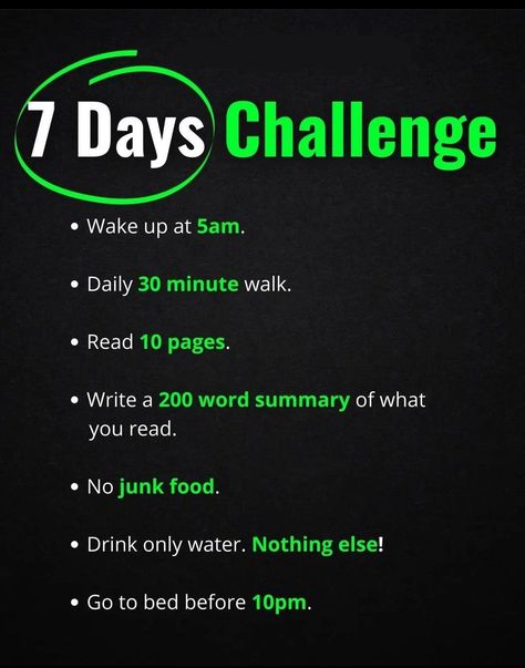 100 Days Glow Up Challenge, Life Improvement Tips, 7 Days Challenge, 100 Day Challenge, 7 Day Challenge, Personal Growth Plan, Days Challenge, Self Care Bullet Journal, Positive Quotes For Life Motivation