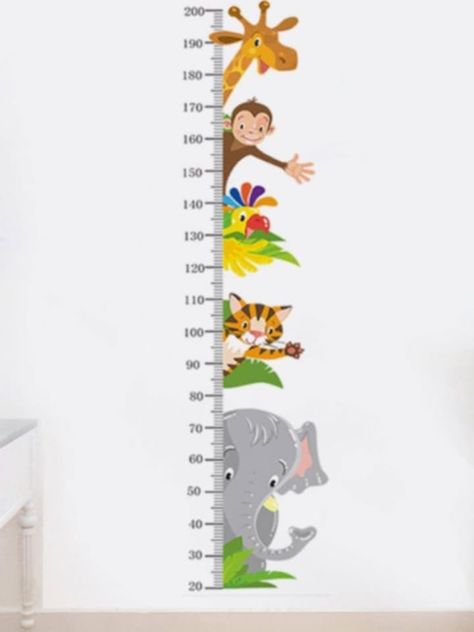 Growth Charts, Star Diy, Growth Chart, Electronic Toys, Wall Patterns, Animal Pattern, Pink Bow, Wall Sticker, Cartoon Animals