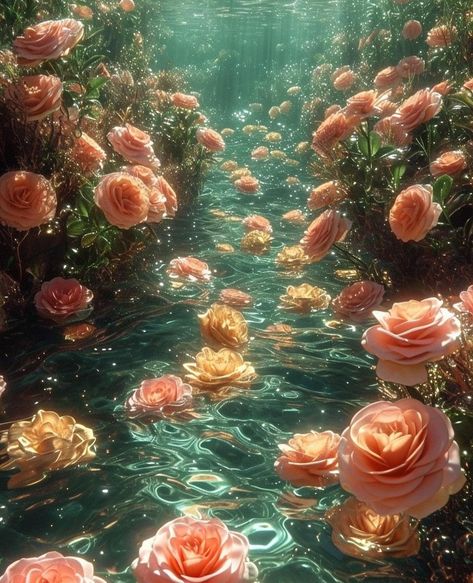 Bloomcore Aesthetic, Aesthetics Photos, Prettiest Flowers, Underwater Flowers, Pretty Flowers Pictures, Underwater Wallpaper, Random Vintage, Jelly Wallpaper, Garden Drawing